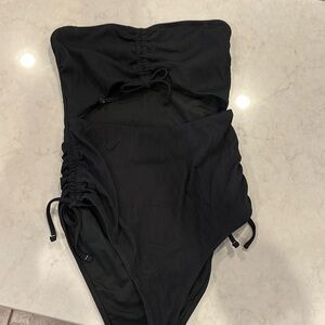 Aerie ribbed cutout one piece swimsuit